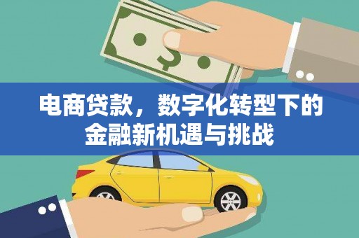 山上电商贷款，数字化转型下的金融新机遇与挑战