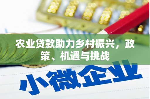 山上农业贷款助力乡村振兴，政策、机遇与挑战