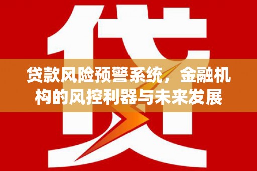 山上贷款风险预警系统，金融机构的风控利器与未来发展