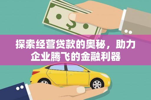 山上探索经营贷款的奥秘，助力企业腾飞的金融利器