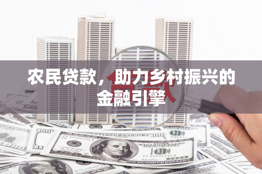 山上农民贷款，助力乡村振兴的金融引擎