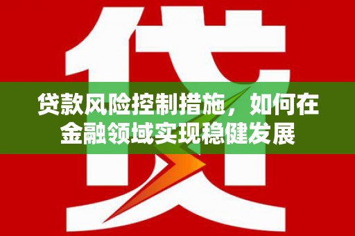山上贷款风险控制措施，如何在金融领域实现稳健发展