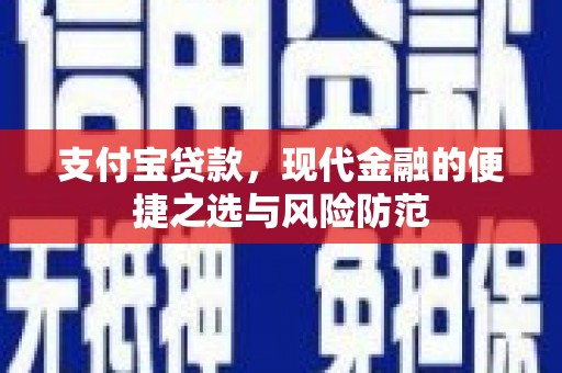 山上支付宝贷款，现代金融的便捷之选与风险防范