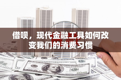 山上借呗，现代金融工具如何改变我们的消费习惯