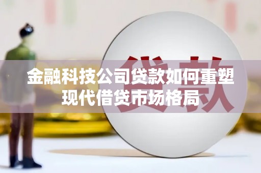 山上金融科技公司贷款如何重塑现代借贷市场格局