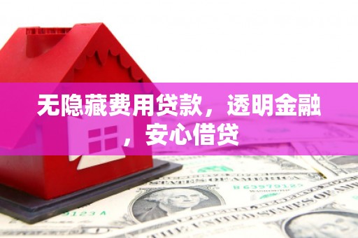 山上无隐藏费用贷款，透明金融，安心借贷