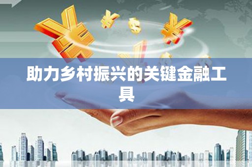 山上助力乡村振兴的关键金融工具