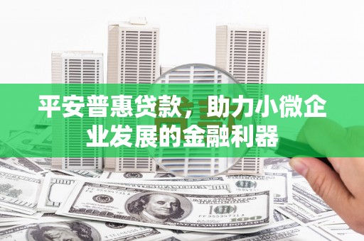山上平安普惠贷款，助力小微企业发展的金融利器