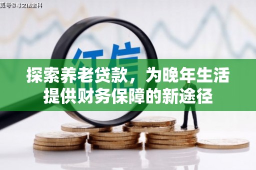 山上探索养老贷款，为晚年生活提供财务保障的新途径