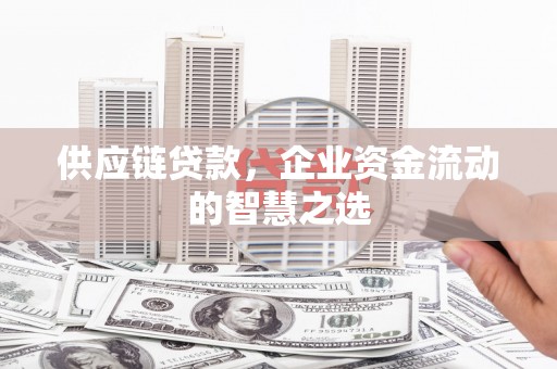 山上供应链贷款，企业资金流动的智慧之选