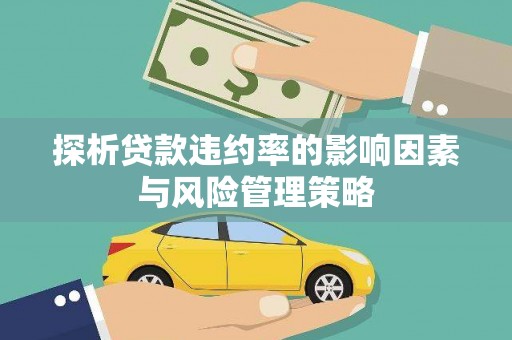 山上探析贷款违约率的影响因素与风险管理策略
