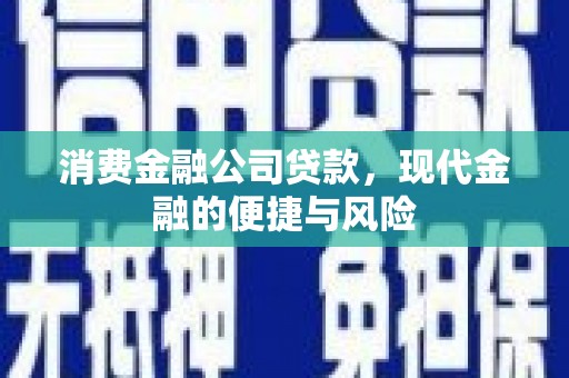 山上消费金融公司贷款，现代金融的便捷与风险