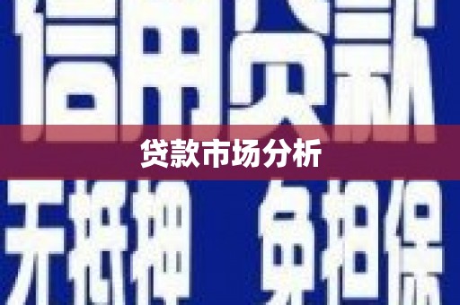 山上贷款市场分析
