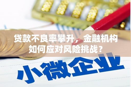 山上贷款不良率攀升，金融机构如何应对风险挑战？