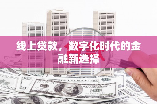 山上线上贷款，数字化时代的金融新选择