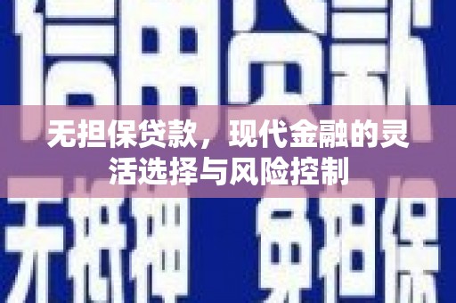 山上无担保贷款，现代金融的灵活选择与风险控制