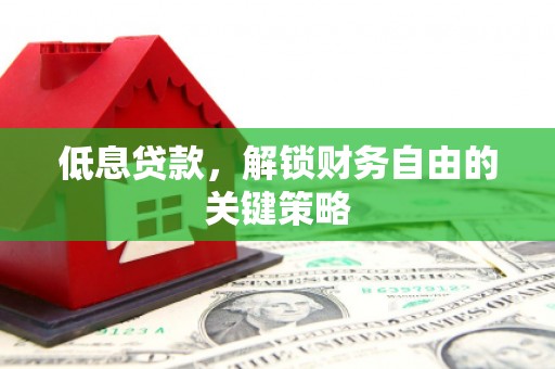 山上低息贷款，解锁财务自由的关键策略