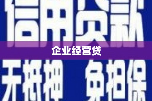 山上企业经营贷