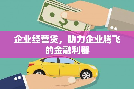 山上企业经营贷，助力企业腾飞的金融利器