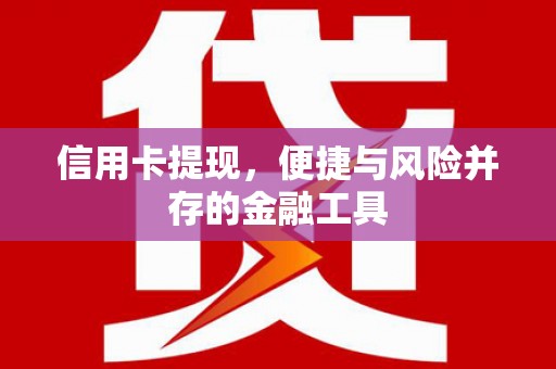 山上信用卡提现，便捷与风险并存的金融工具