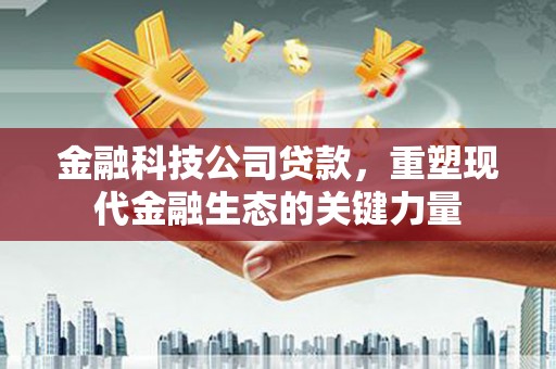 山上金融科技公司贷款，重塑现代金融生态的关键力量