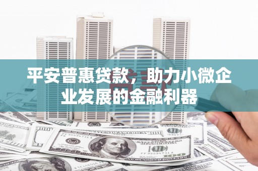 山上平安普惠贷款，助力小微企业发展的金融利器
