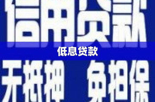 山上低息贷款