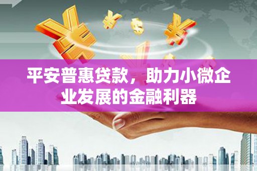山上平安普惠贷款，助力小微企业发展的金融利器