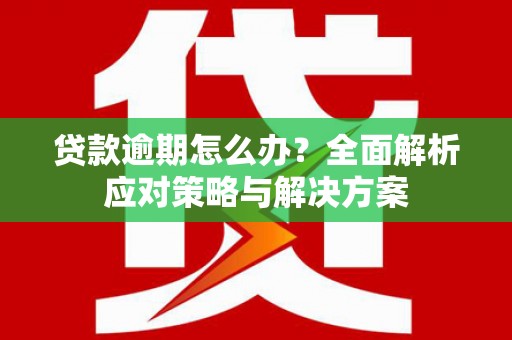 山上贷款逾期怎么办？全面解析应对策略与解决方案