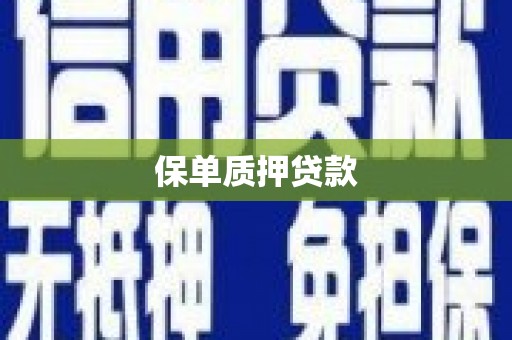 山上保单质押贷款