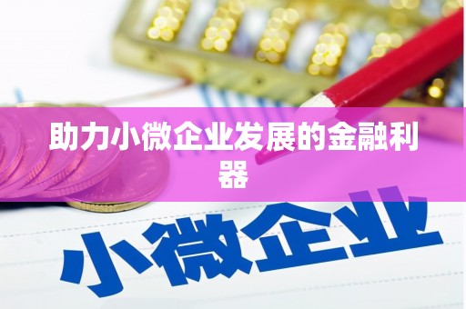 山上助力小微企业发展的金融利器